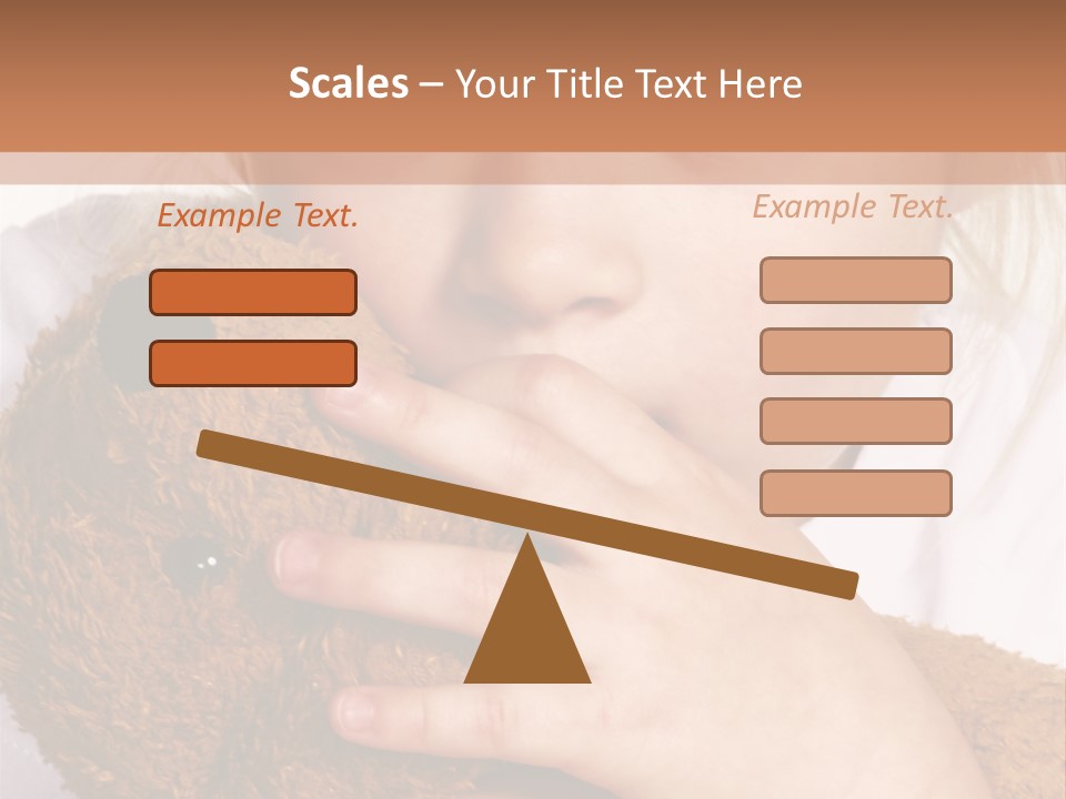 Scared Little Girl PowerPoint Template