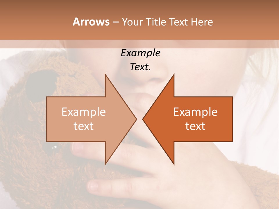 Scared Little Girl PowerPoint Template