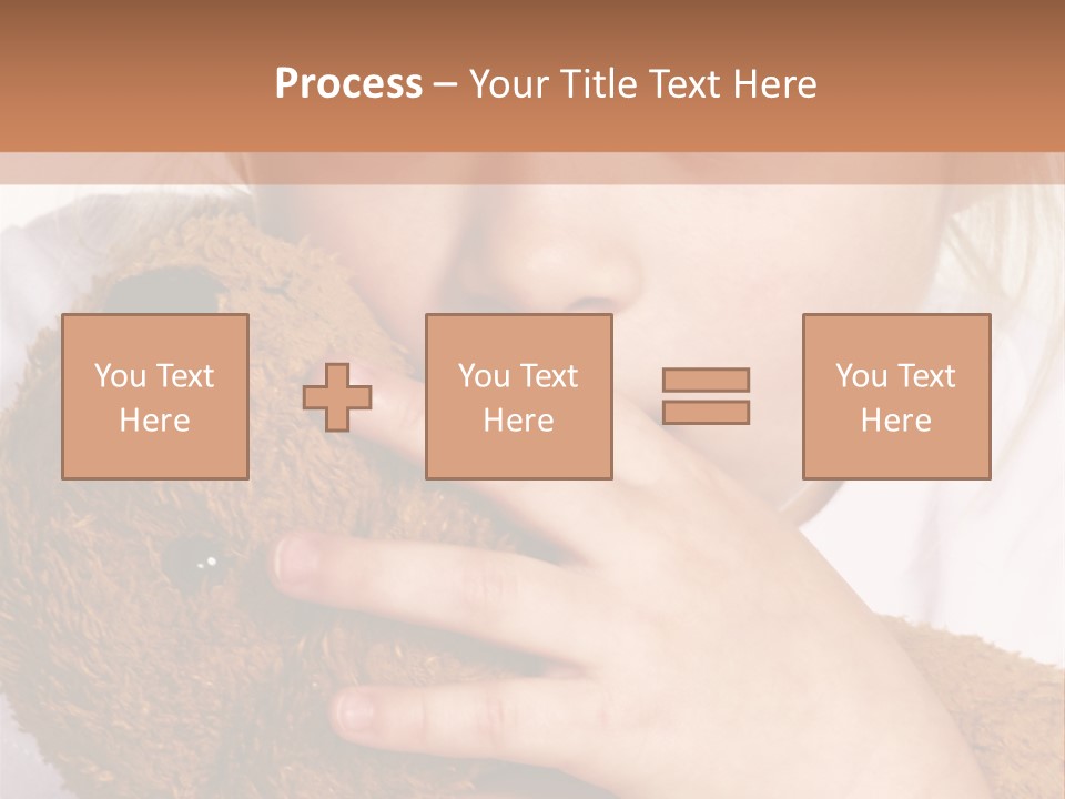 Scared Little Girl PowerPoint Template