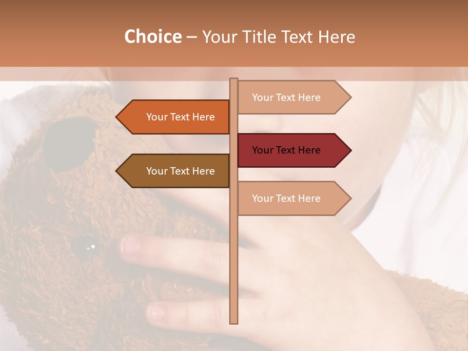 Scared Little Girl PowerPoint Template