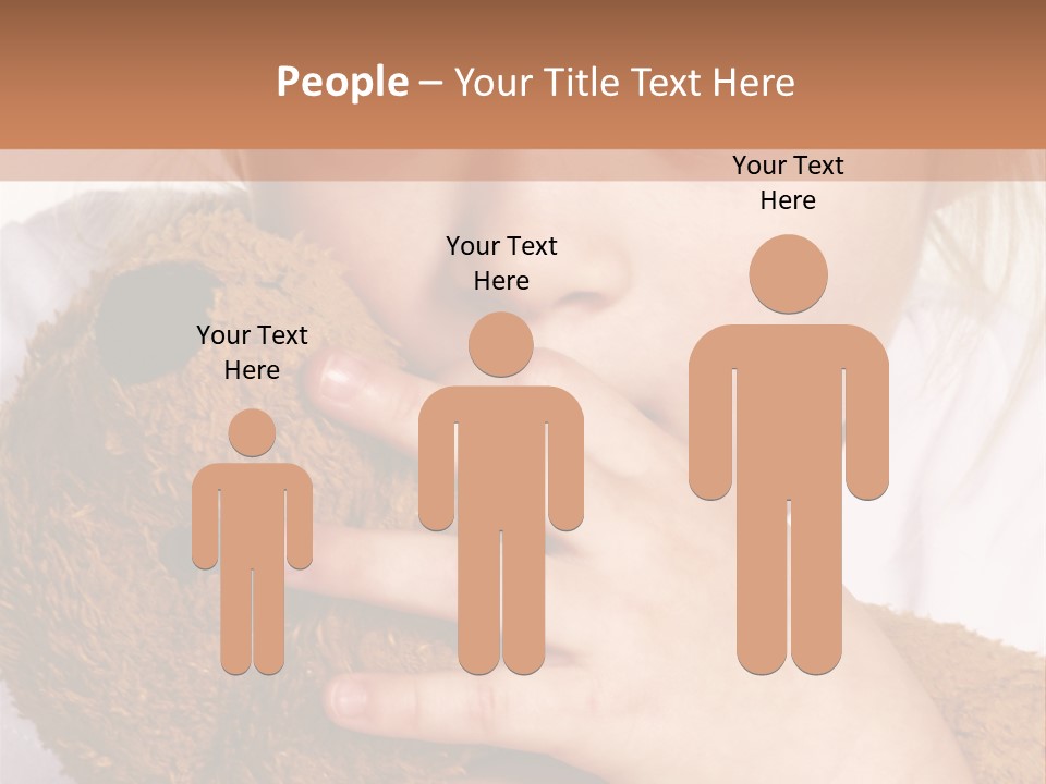 Scared Little Girl PowerPoint Template