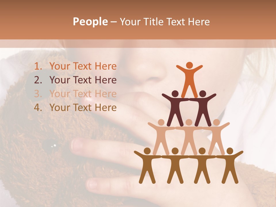 Scared Little Girl PowerPoint Template