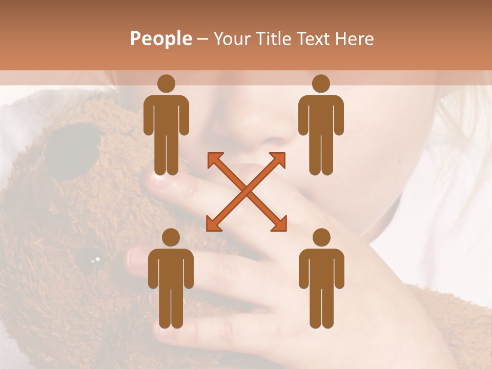 Scared Little Girl PowerPoint Template