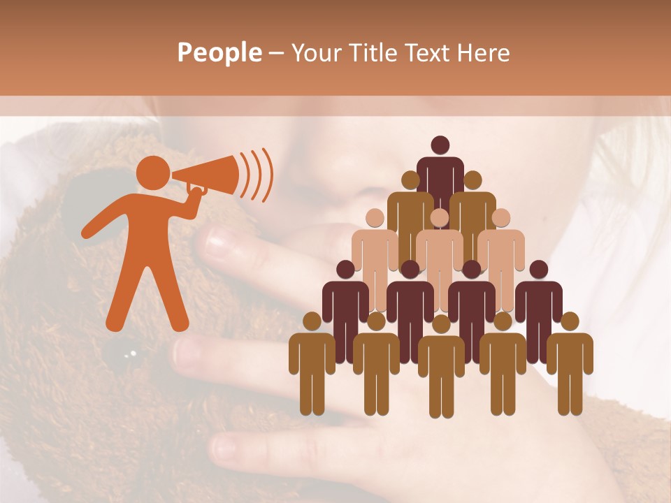 Scared Little Girl PowerPoint Template