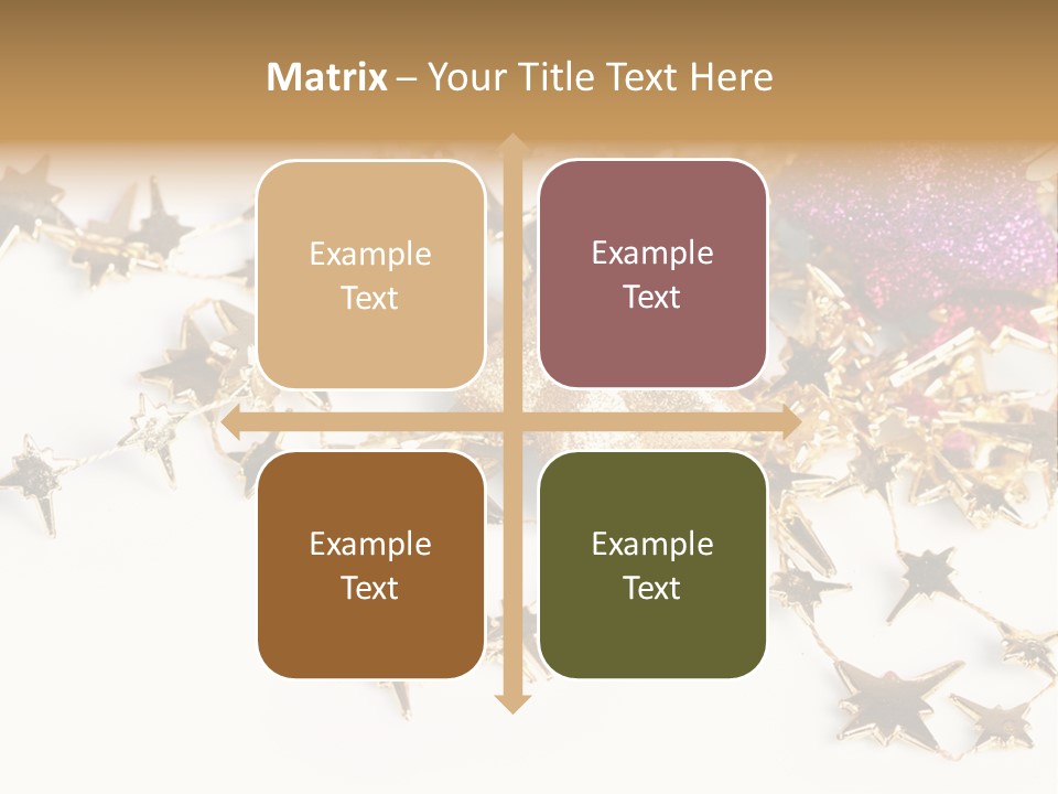 Star Decorate Frosted PowerPoint Template