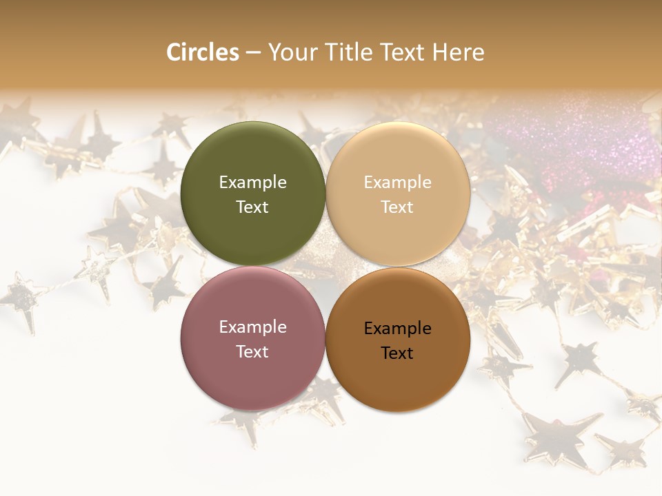 Star Decorate Frosted PowerPoint Template