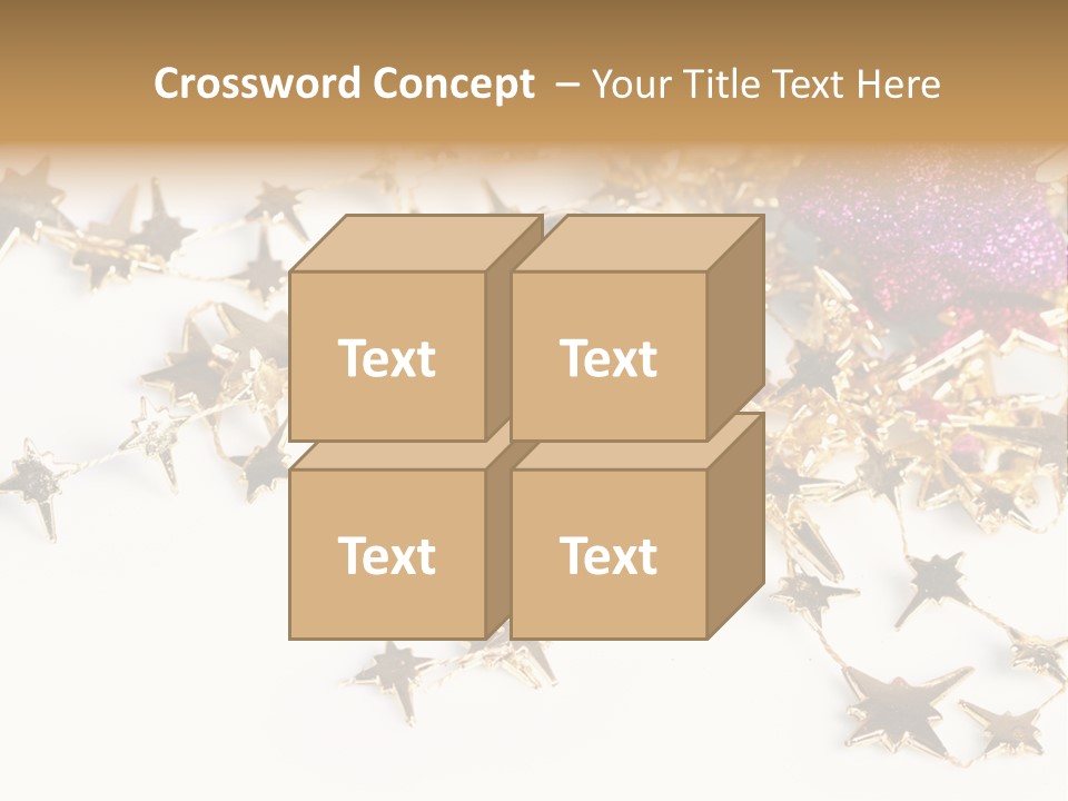 Star Decorate Frosted PowerPoint Template