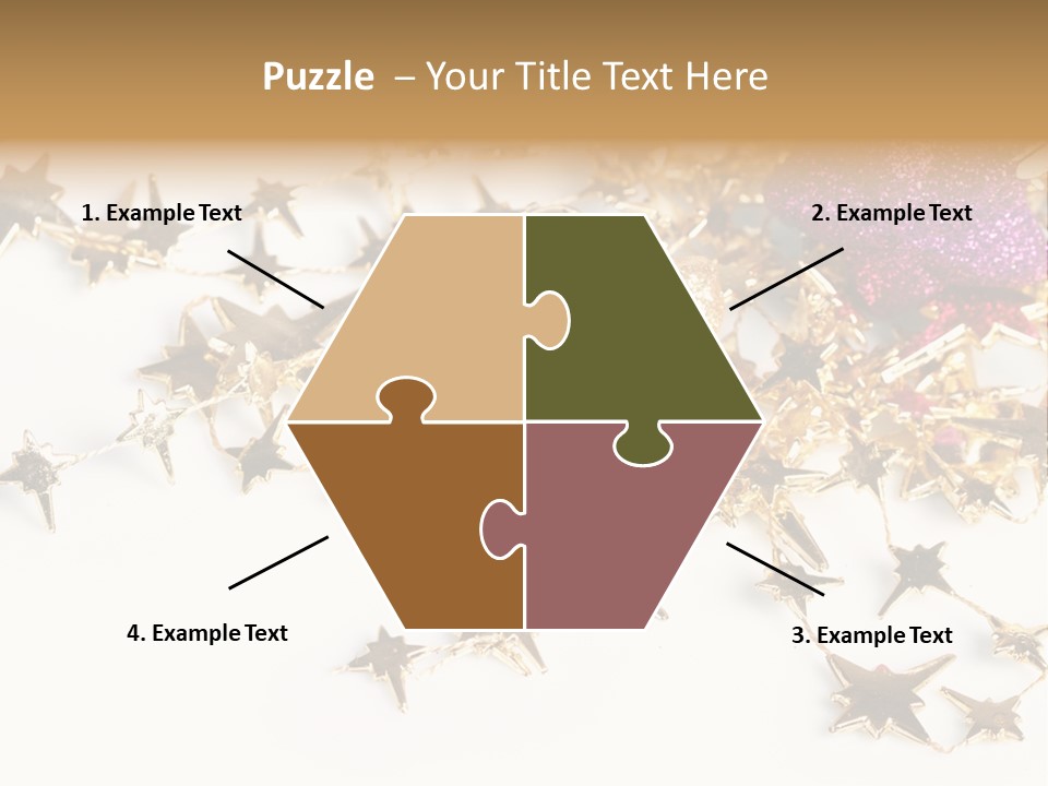 Star Decorate Frosted PowerPoint Template