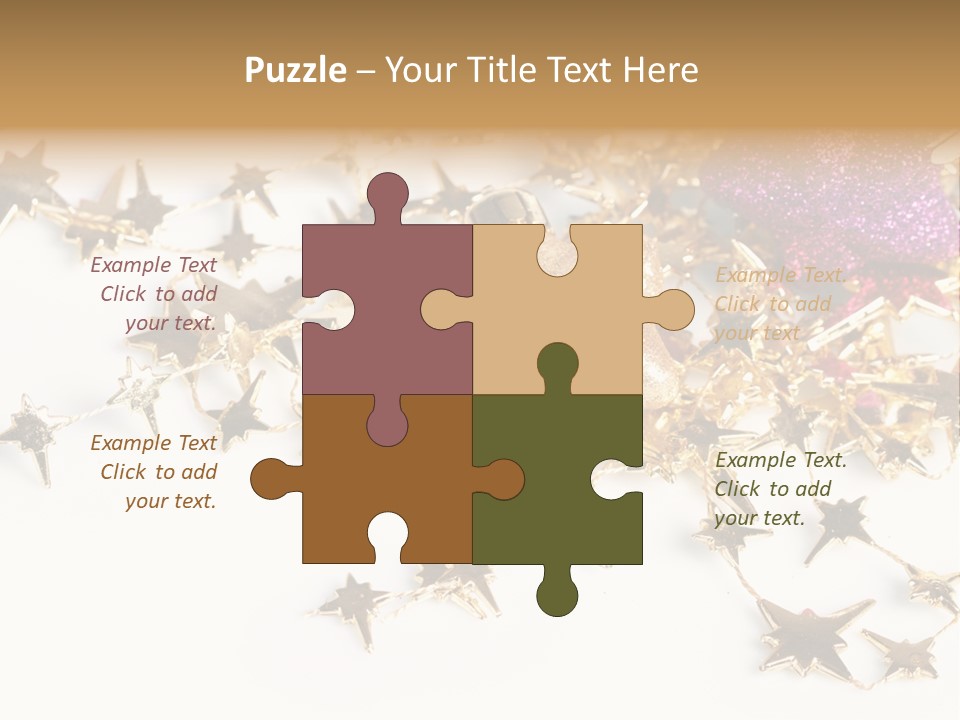 Star Decorate Frosted PowerPoint Template