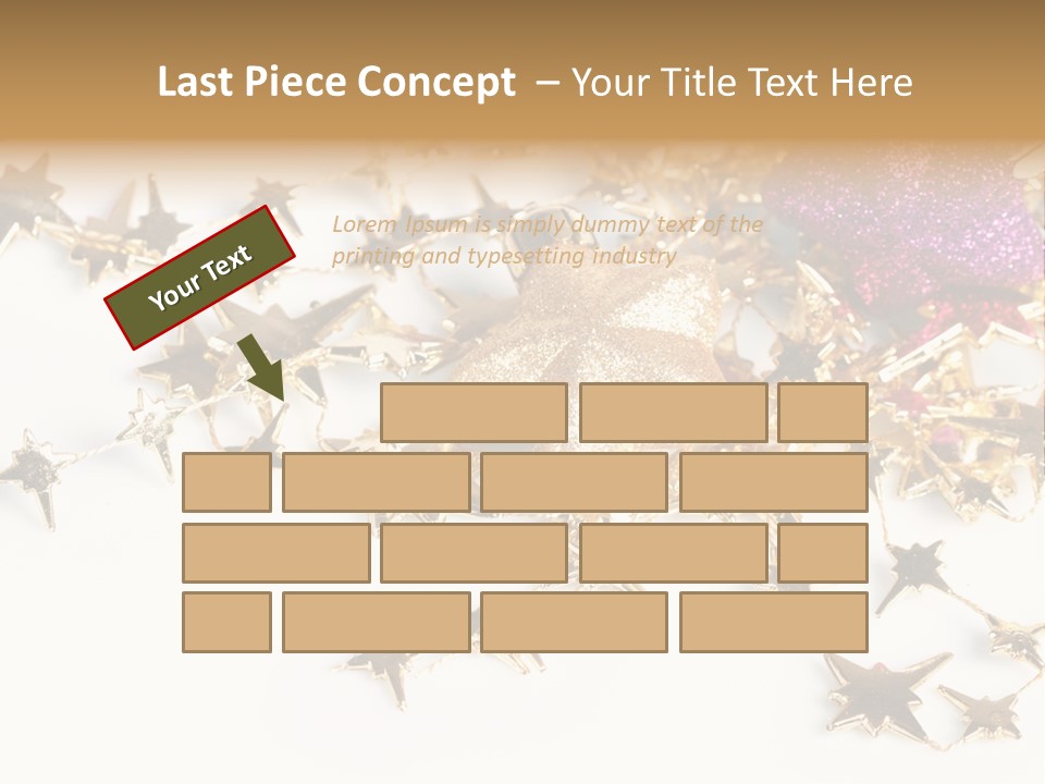Star Decorate Frosted PowerPoint Template