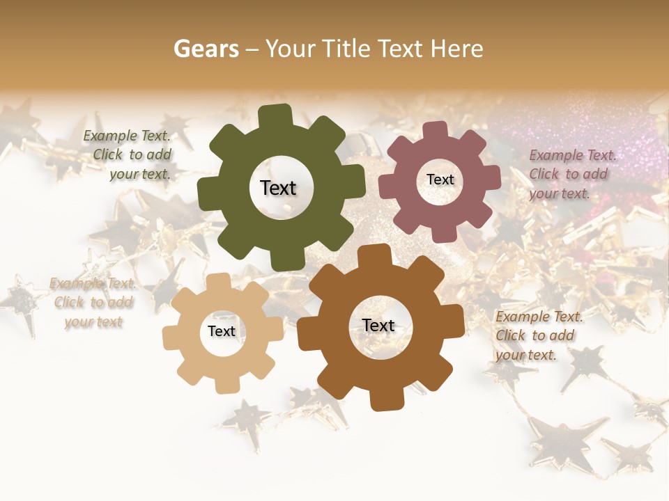 Star Decorate Frosted PowerPoint Template