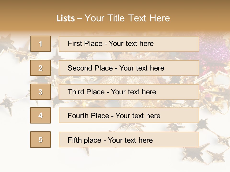 Star Decorate Frosted PowerPoint Template