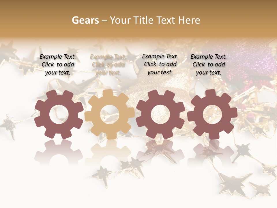 Star Decorate Frosted PowerPoint Template