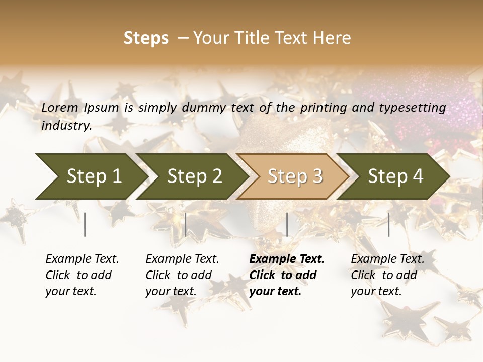Star Decorate Frosted PowerPoint Template