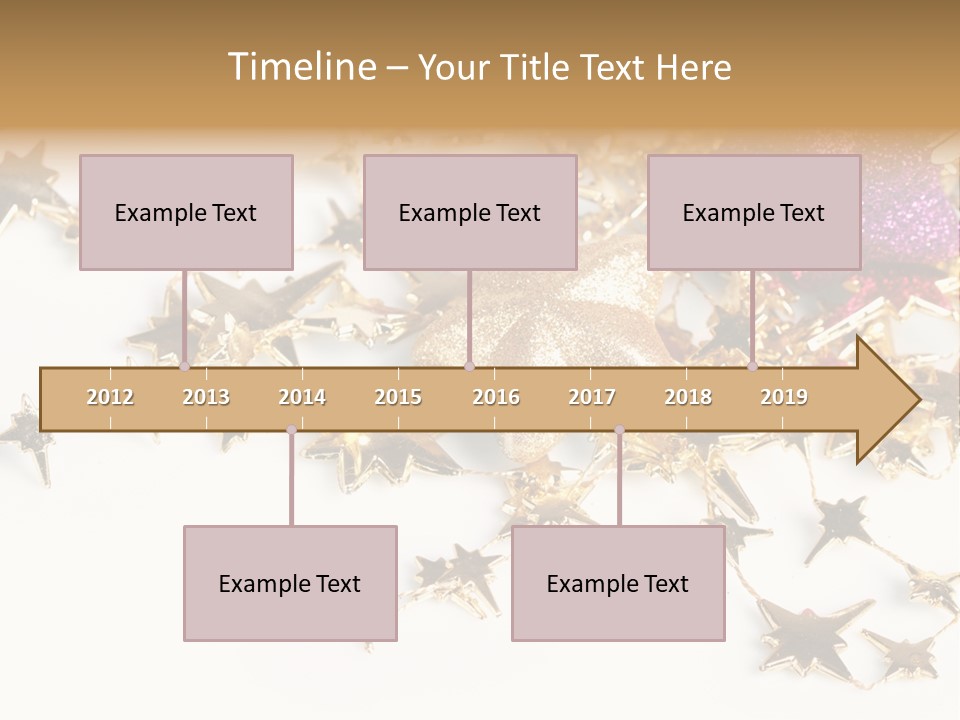 Star Decorate Frosted PowerPoint Template