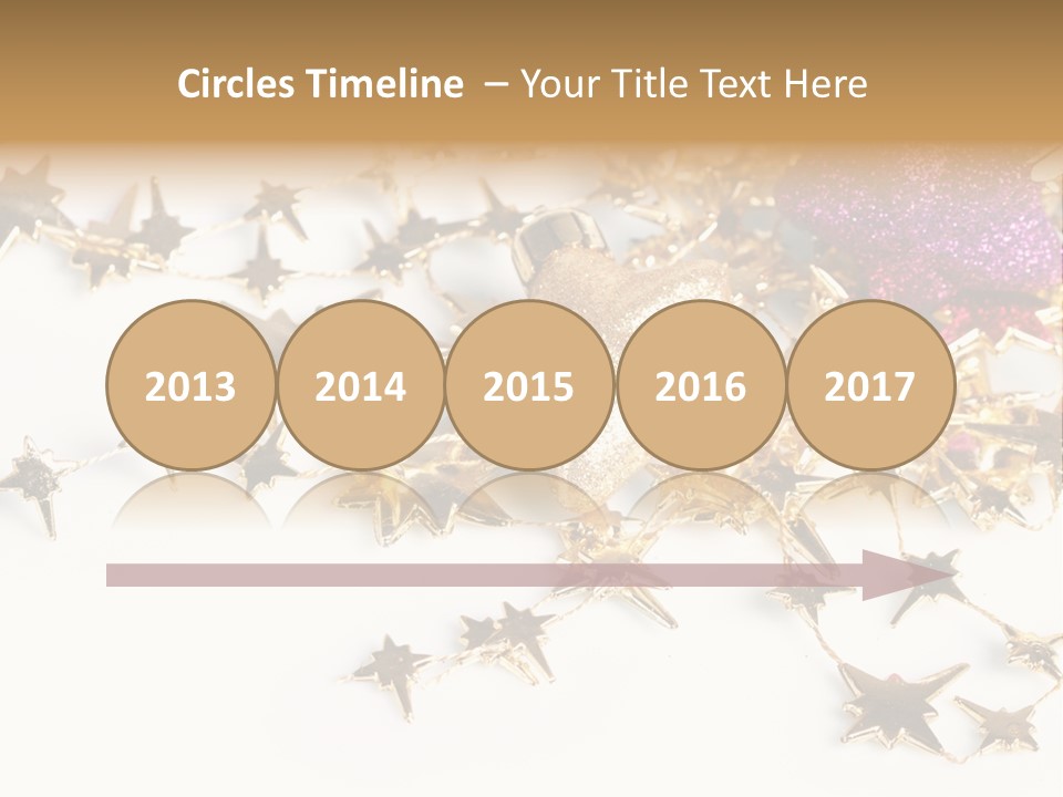 Star Decorate Frosted PowerPoint Template