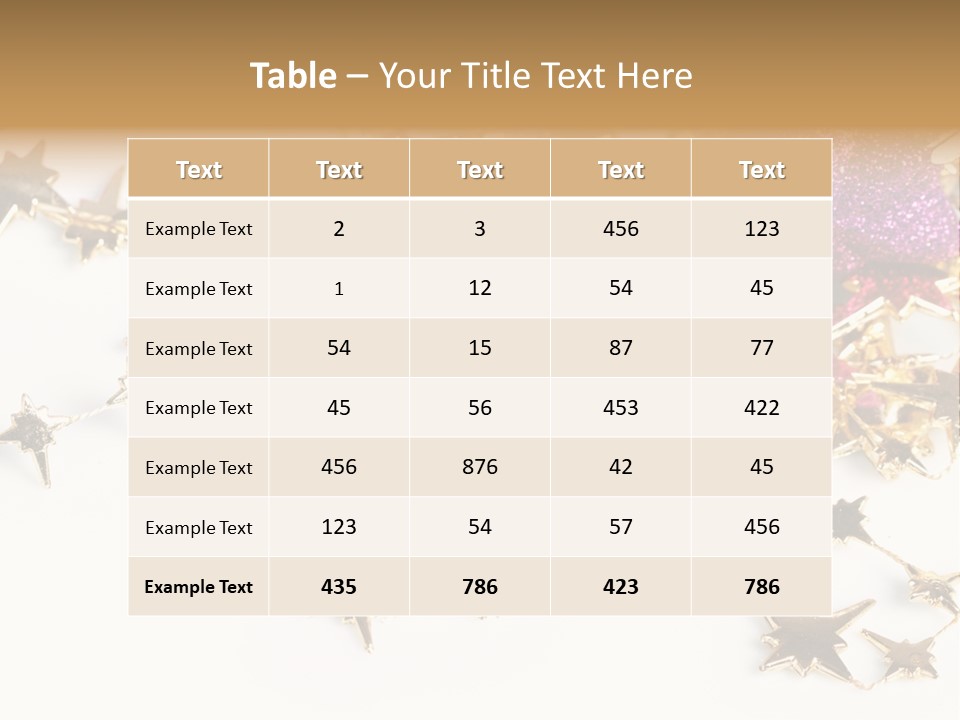 Star Decorate Frosted PowerPoint Template