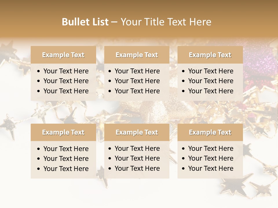 Star Decorate Frosted PowerPoint Template