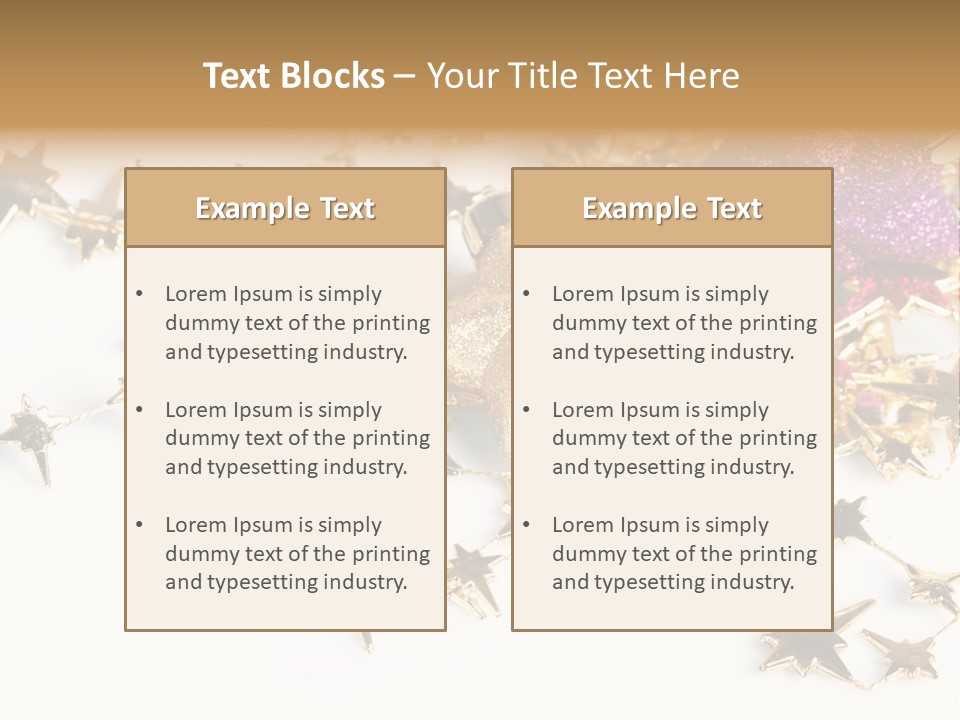 Star Decorate Frosted PowerPoint Template