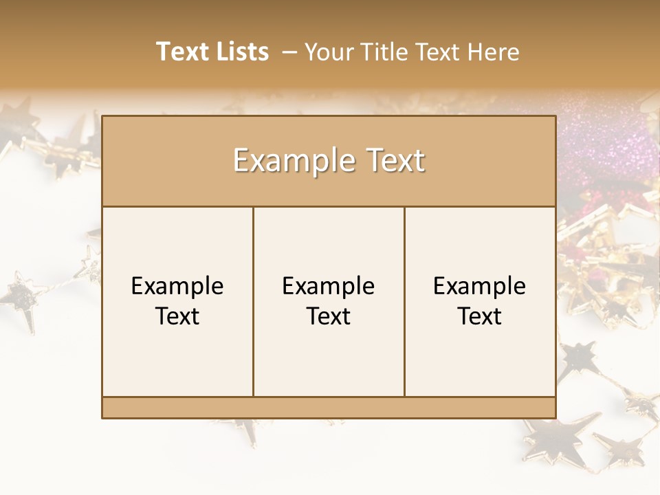 Star Decorate Frosted PowerPoint Template