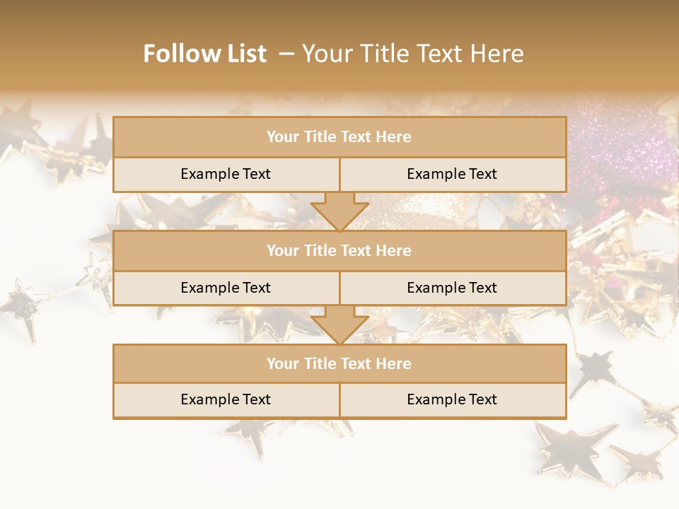 Star Decorate Frosted PowerPoint Template