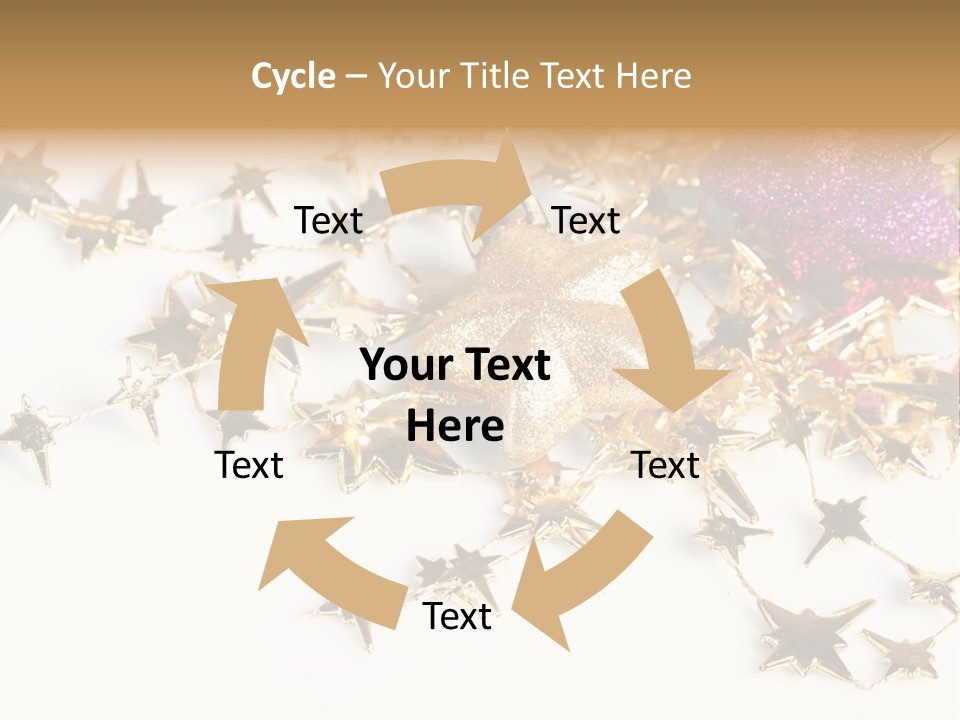Star Decorate Frosted PowerPoint Template