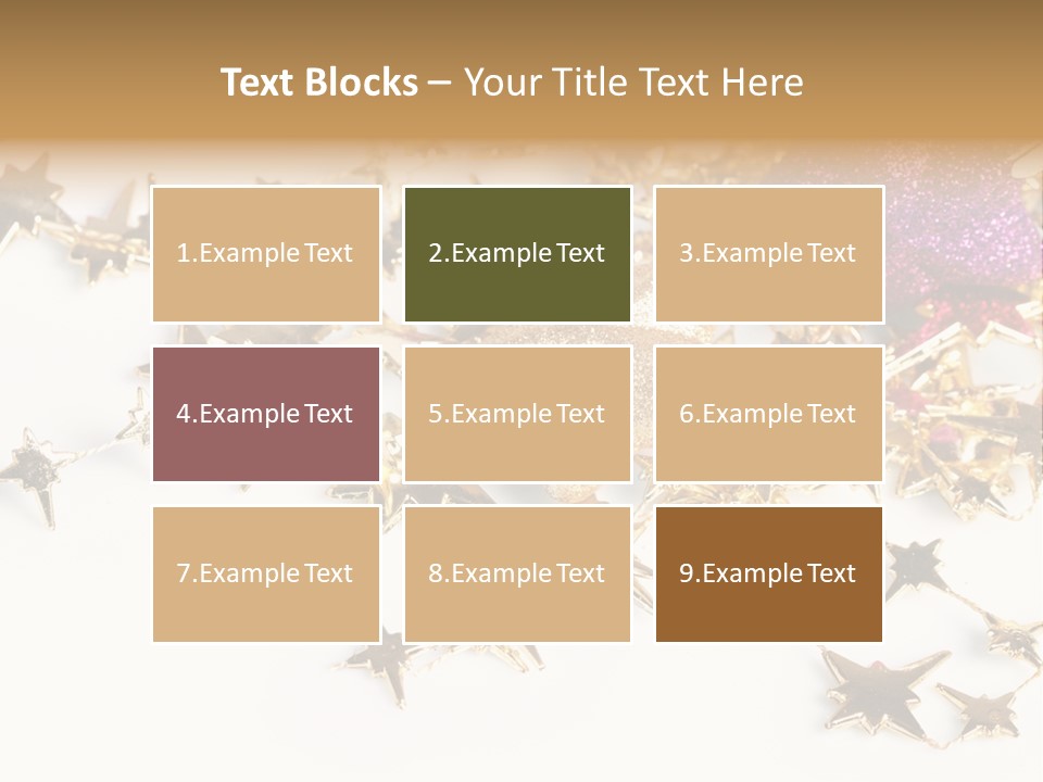 Star Decorate Frosted PowerPoint Template
