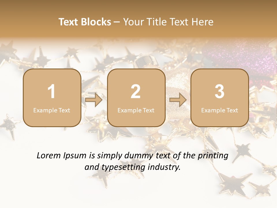 Star Decorate Frosted PowerPoint Template