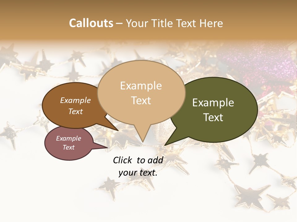 Star Decorate Frosted PowerPoint Template