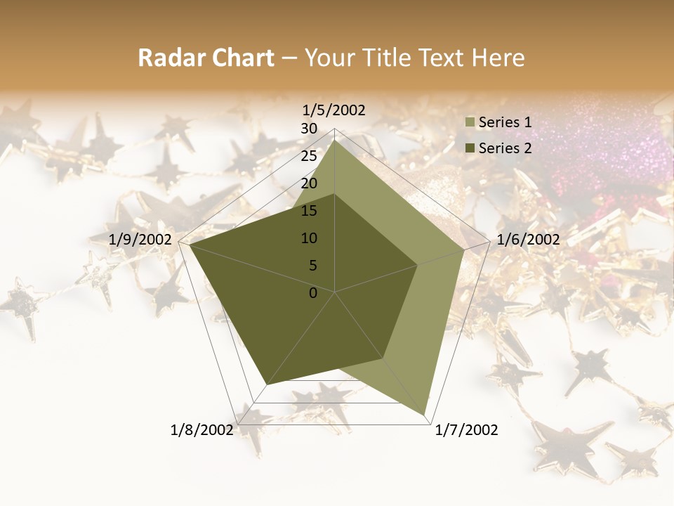 Star Decorate Frosted PowerPoint Template