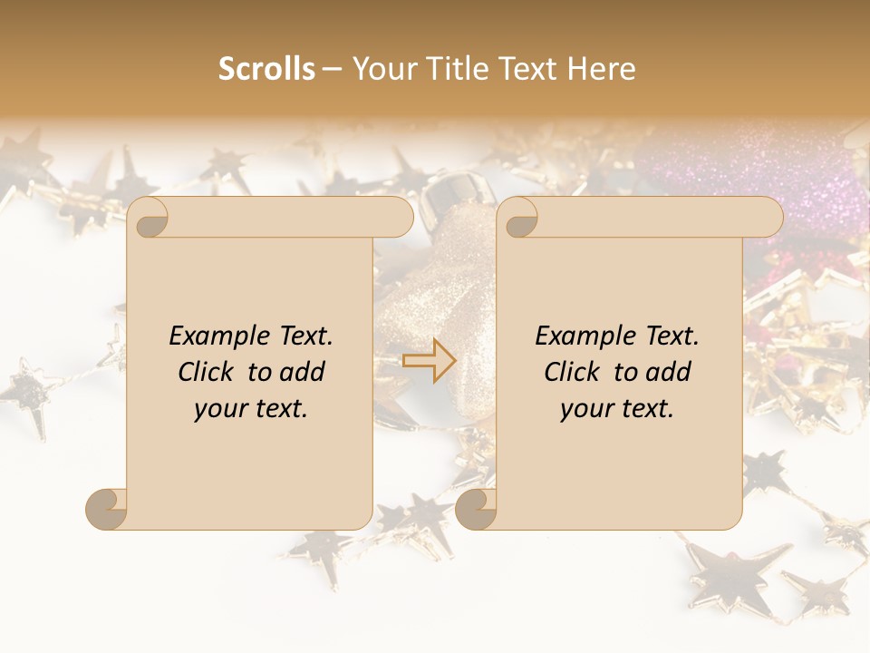 Star Decorate Frosted PowerPoint Template