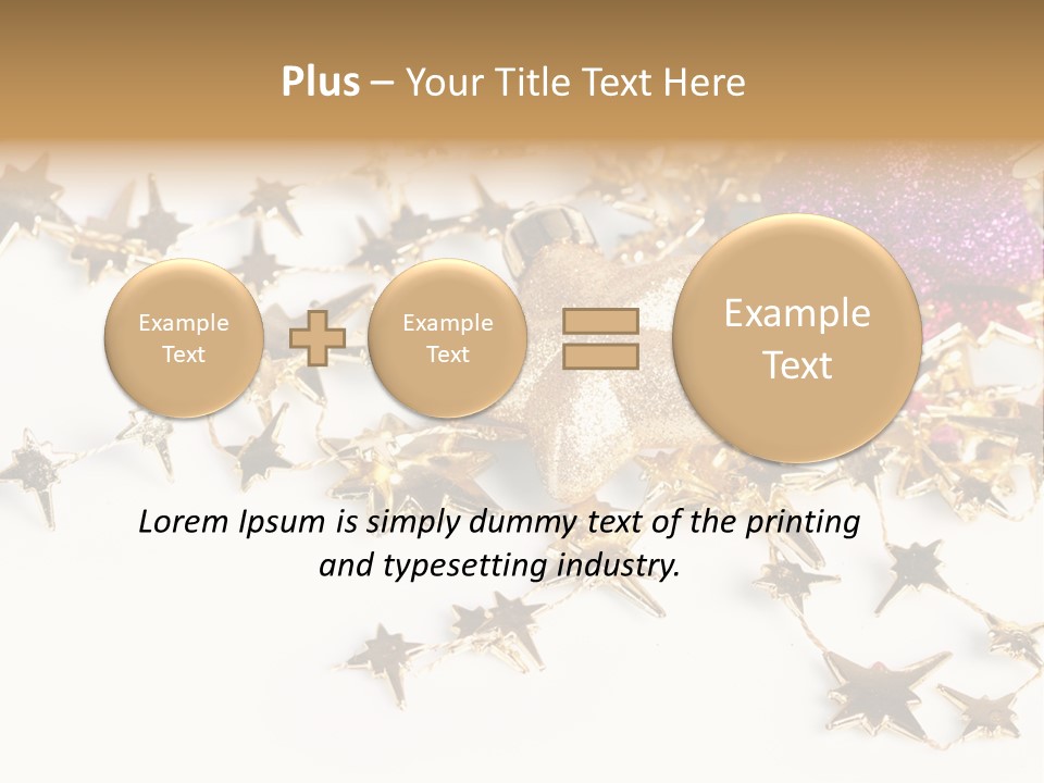 Star Decorate Frosted PowerPoint Template