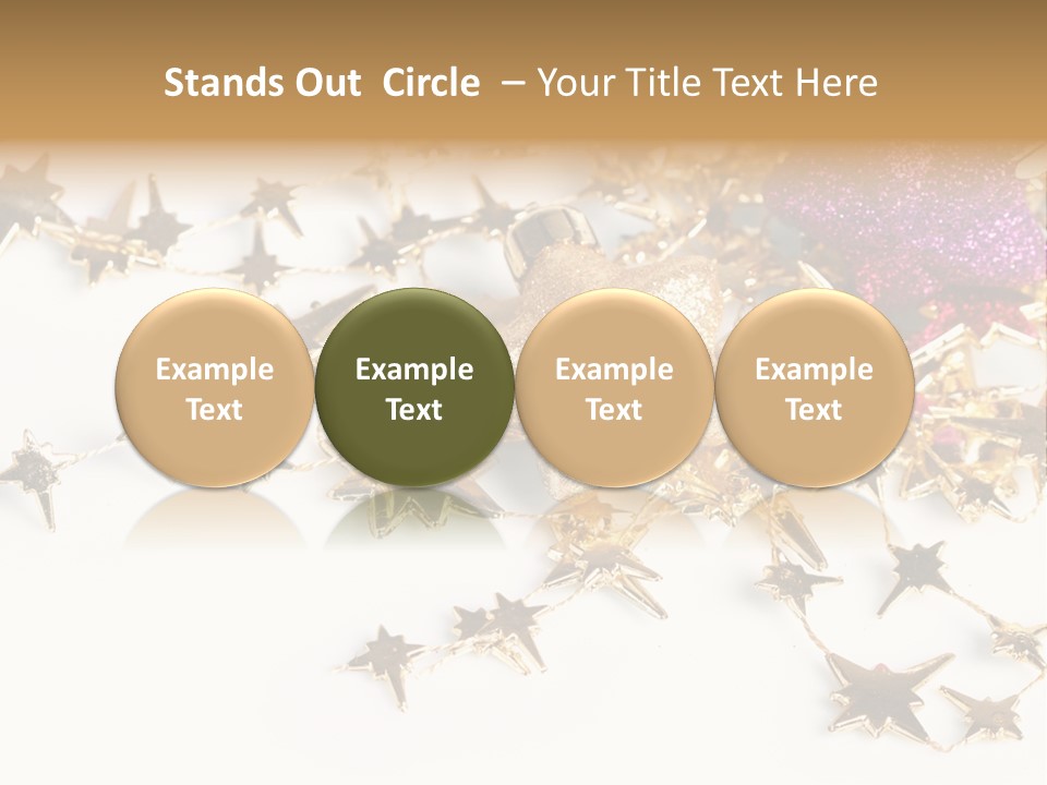 Star Decorate Frosted PowerPoint Template