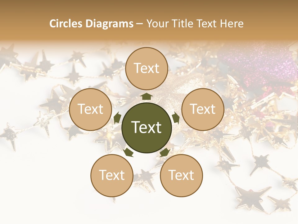 Star Decorate Frosted PowerPoint Template