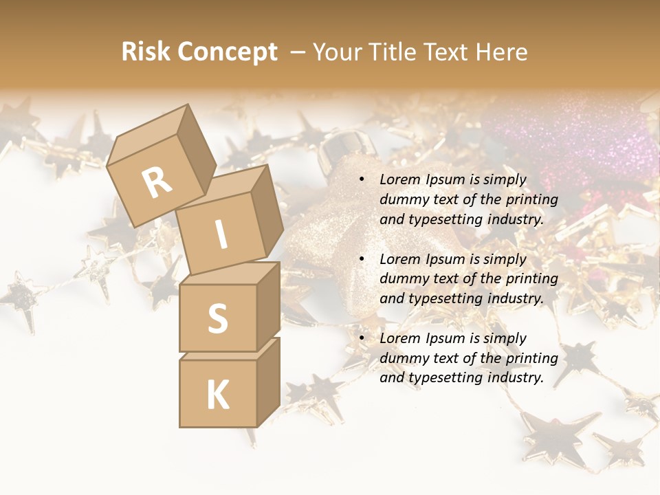 Star Decorate Frosted PowerPoint Template