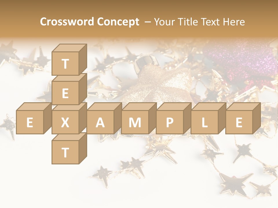 Star Decorate Frosted PowerPoint Template