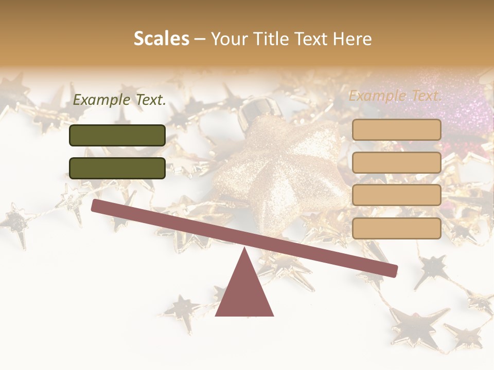 Star Decorate Frosted PowerPoint Template