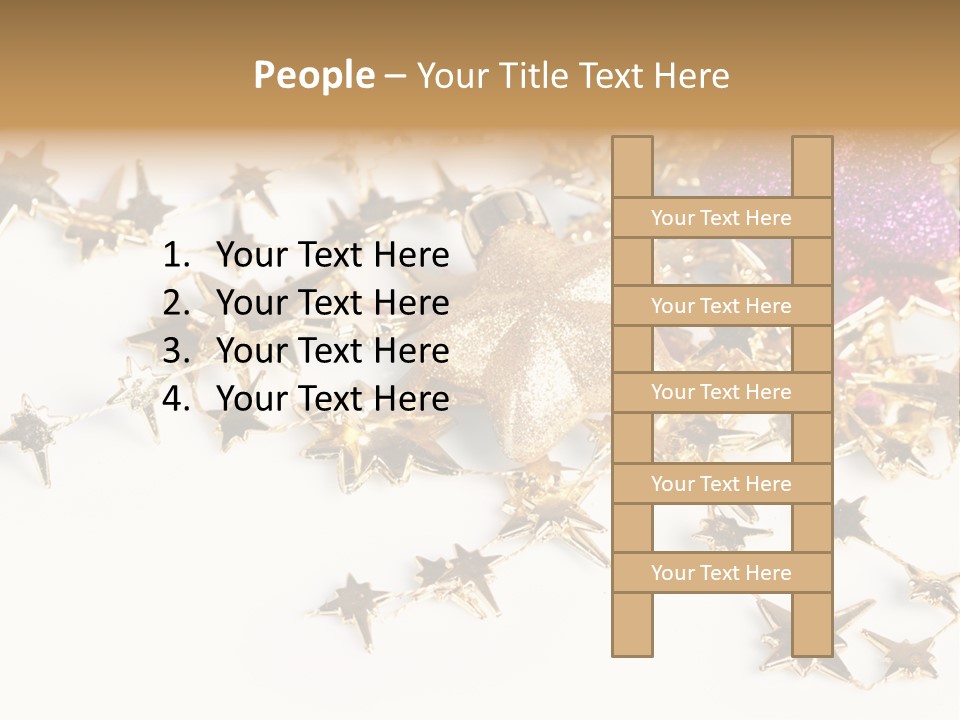Star Decorate Frosted PowerPoint Template