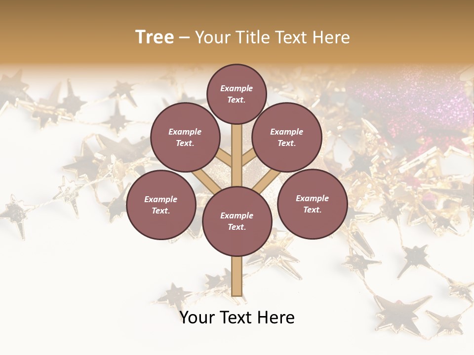 Star Decorate Frosted PowerPoint Template