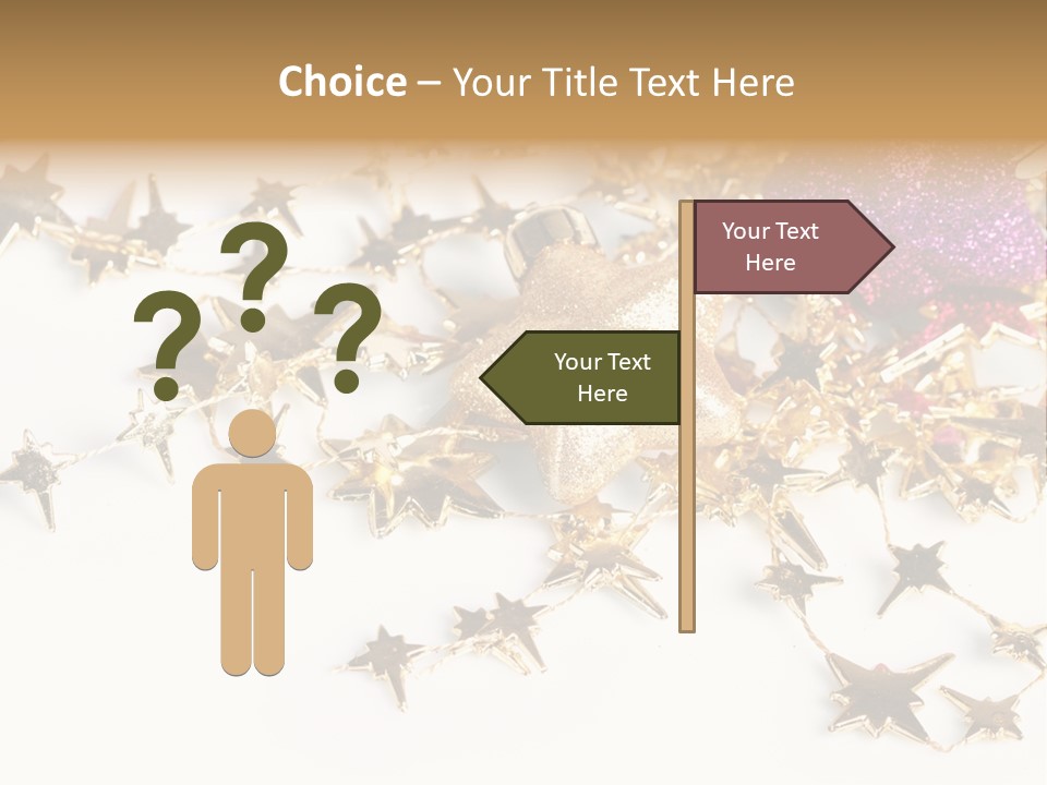 Star Decorate Frosted PowerPoint Template
