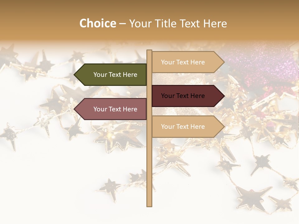 Star Decorate Frosted PowerPoint Template