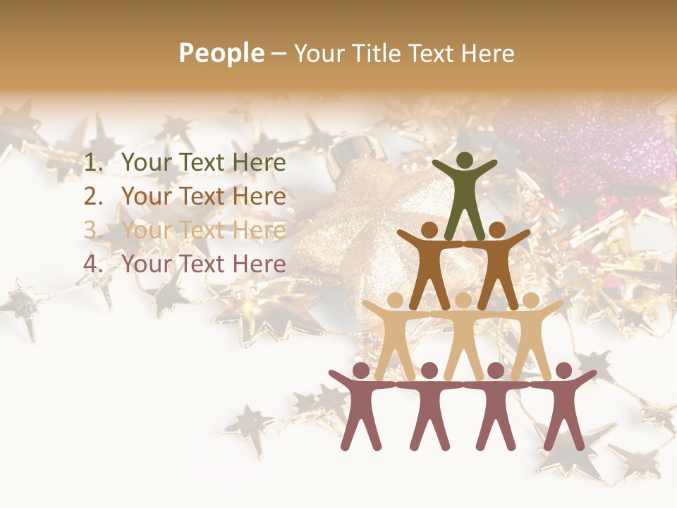 Star Decorate Frosted PowerPoint Template