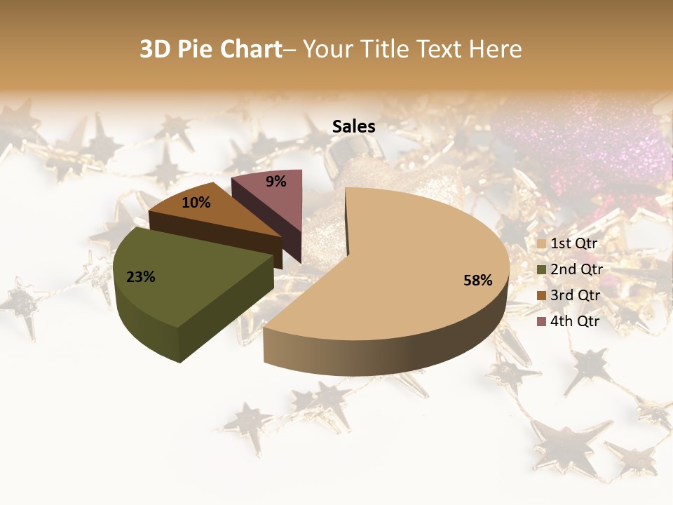 Star Decorate Frosted PowerPoint Template