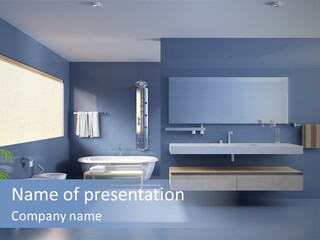 Minimalist Bathrooms PowerPoint Template
