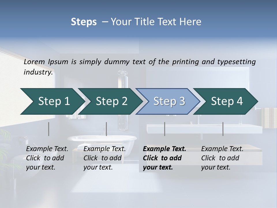 Minimalist Bathrooms PowerPoint Template