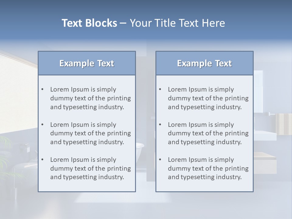 Minimalist Bathrooms PowerPoint Template
