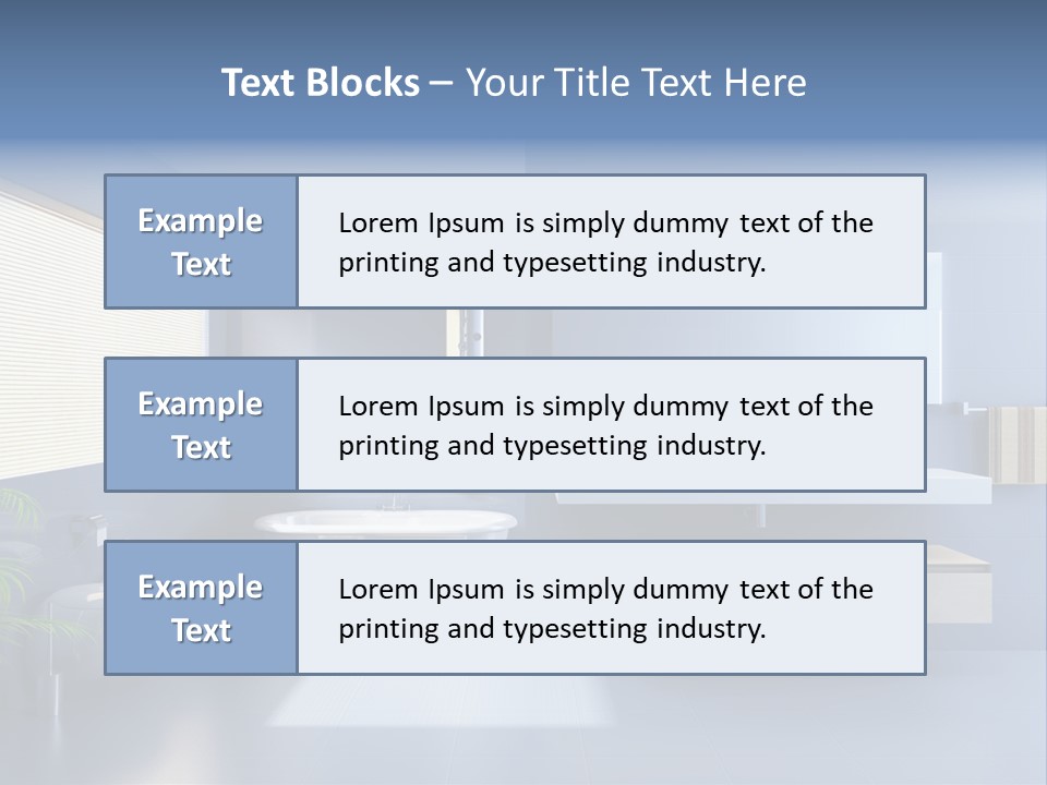 Minimalist Bathrooms PowerPoint Template