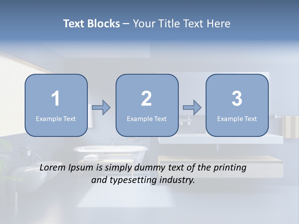 Minimalist Bathrooms PowerPoint Template