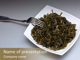 Sea Cabbage PowerPoint Template