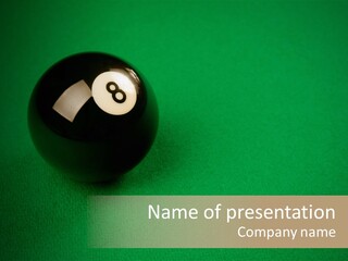 Midnight Pool PowerPoint Template